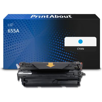 Toner compatible HP 655A (CF451A) - Cyan