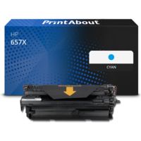 Toner compatible HP 657X (CF471X) - Cyan - Grande capacité