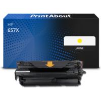 Toner compatible HP 657X (CF472X) - Jaune - Grande capacité