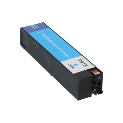 Cartouche compatible HP 991X (M0J90AE) - Cyan - Grande capacité