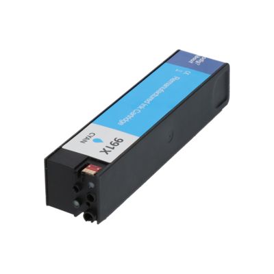 Cartouche compatible HP 991X (M0J90AE) - Cyan - Grande capacité