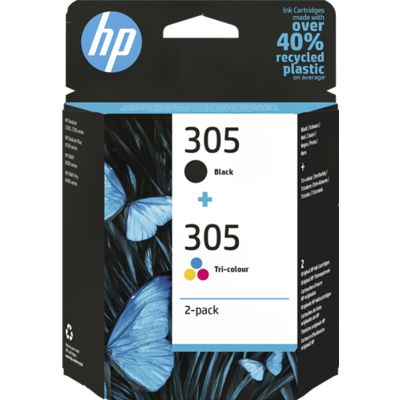 HP 305 (6ZD17AE) - Noir + 3 couleurs - Cartouche d'encre - Multipack