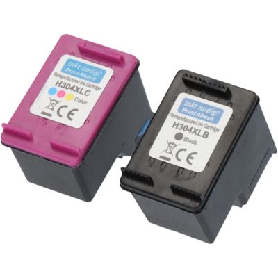 Cartouche compatible HP 304 (3JB05AE) - Noir + 3 couleurs - Multipack