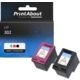 Cartouche compatible HP 302 (X4D37AE) - Noir + 3 couleurs - Multipack