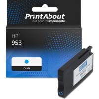 Cartouche compatible HP 953 (F6U12AE) - Cyan