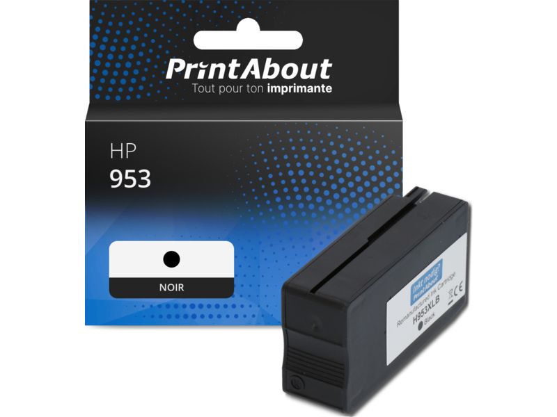 Cartouche compatible HP 953 (L0S58AE) - Noir