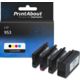 Cartouche compatible HP 953 (6ZC69AE) - 4 couleurs - Multipack