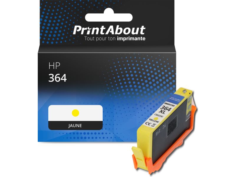 Cartouche compatible HP 364 (CB320EE) - Jaune