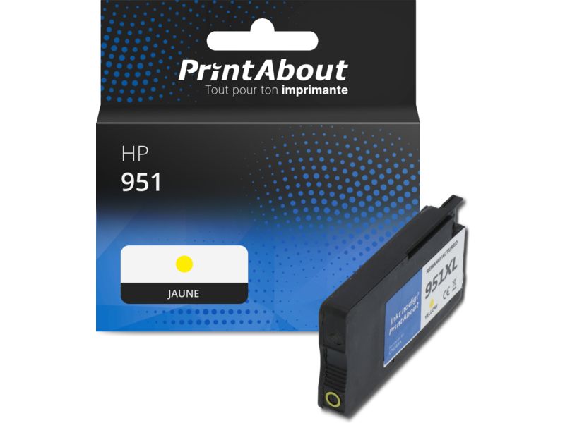 Cartouche compatible HP 951 (CN052AE) - Jaune