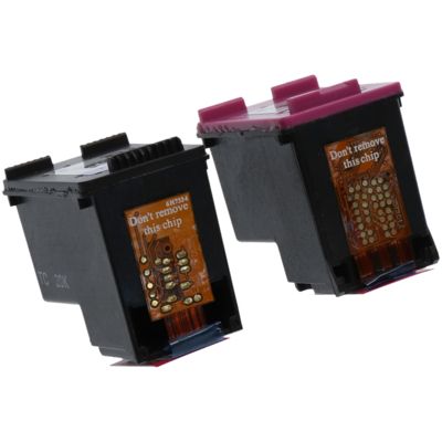 Cartouche compatible HP 62 (N9J71AE) - Noir + 3 couleurs - Multipack