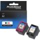 Cartouche compatible HP 62 (N9J71AE) - Noir + 3 couleurs - Multipack