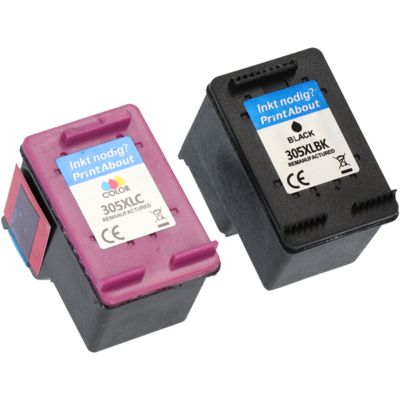 Cartouche compatible HP 305 (6ZD17AE) - Noir + 3 couleurs - Multipack