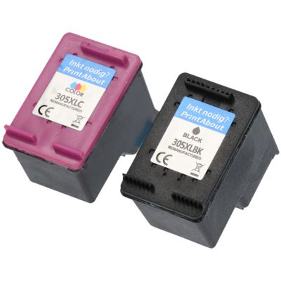 Cartouche compatible HP 305 (6ZD17AE) - Noir + 3 couleurs - Multipack