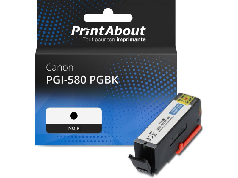 Cartouche compatible Canon PGI-580 PGBK - Noir