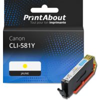 Cartouche compatible Canon CLI-581 Y - Jaune