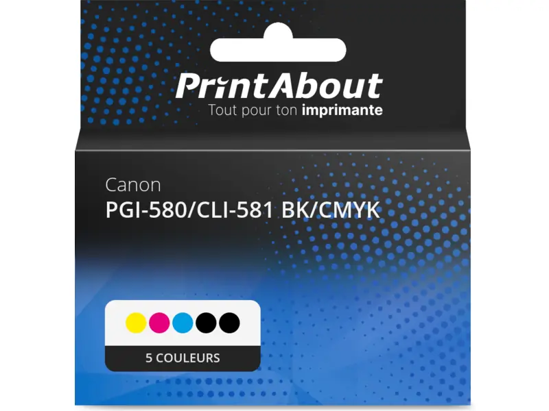 WYFYINK CLI 581 XXL Cartouches d'encre Compatible avec Canon 581XXL 580 581 pour Pixma TS705a TS9550a TS6250 TR7650 TS6150 TS8350 TS8150 TS6250 TS9550 TR8550 Imprimante (2 Cyan, 2 Magenta, 2 Jaune