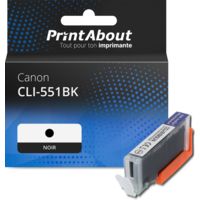 Cartouche compatible Canon CLI-551BK - Noir