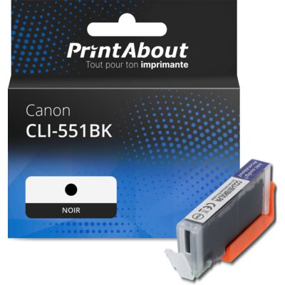 Cartouche compatible Canon CLI-551BK - Noir