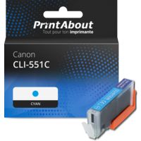 Cartouche compatible Canon CLI-551C - Cyan