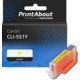 Cartouche compatible Canon CLI-551Y - Jaune