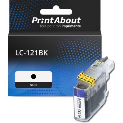 Cartouche compatible Brother LC-121BK - Noir