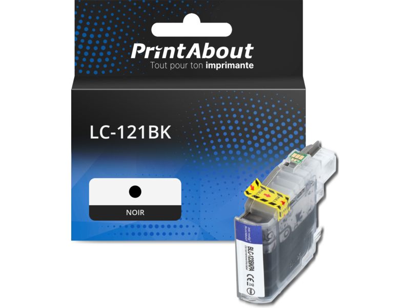 Cartouche compatible Brother LC-121BK - Noir
