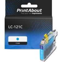 Cartouche compatible Brother LC-121C - Cyan