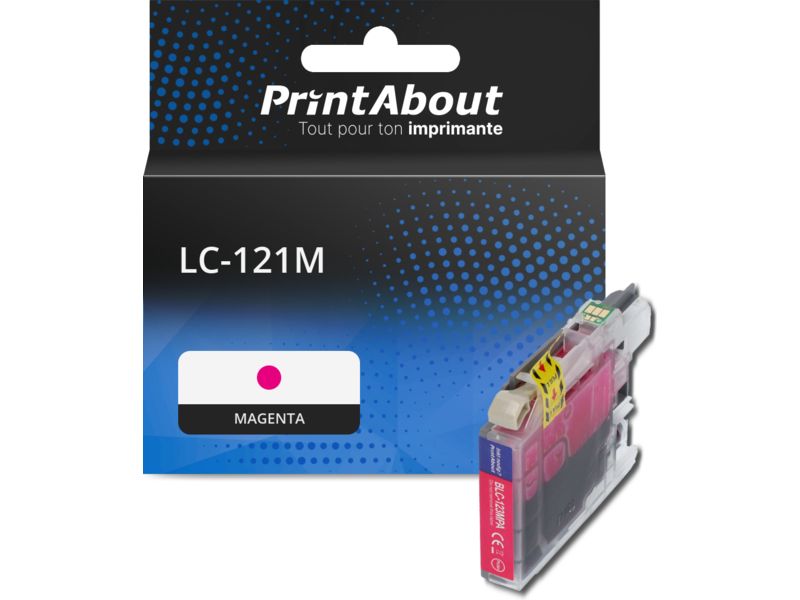 Cartouche compatible Brother LC-121M - Magenta