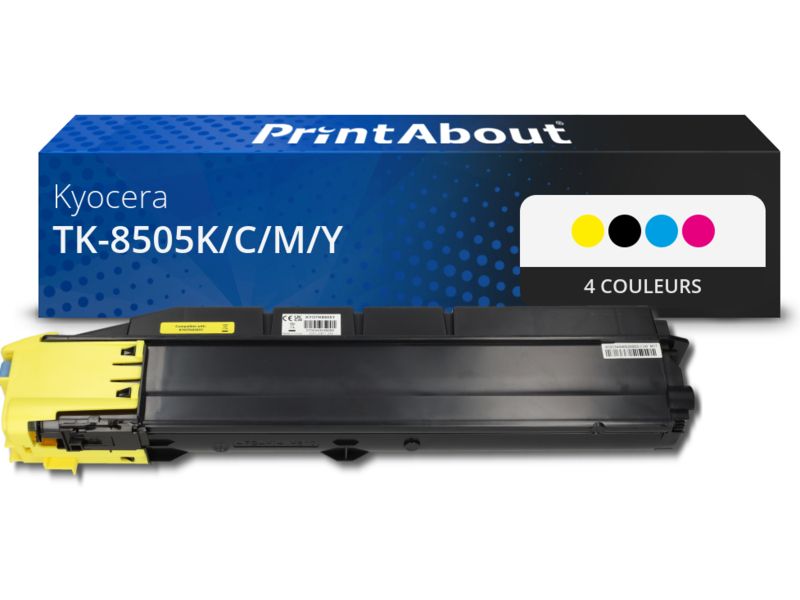 Toner compatible Kyocera TK-8505K/C/M/Y - 4 couleurs - Multipack
