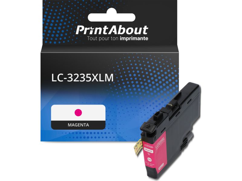 Cartouche compatible Brother LC-3235XLM - Magenta - Grande capacité
