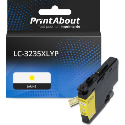 Cartouche compatible Brother LC-3235XLYP - Jaune - Grande capacité