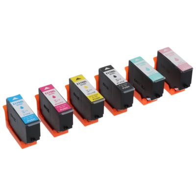 Cartouche compatible Epson 378XL (C13T37984010) - 6 couleurs - Grande capacité - Multipack