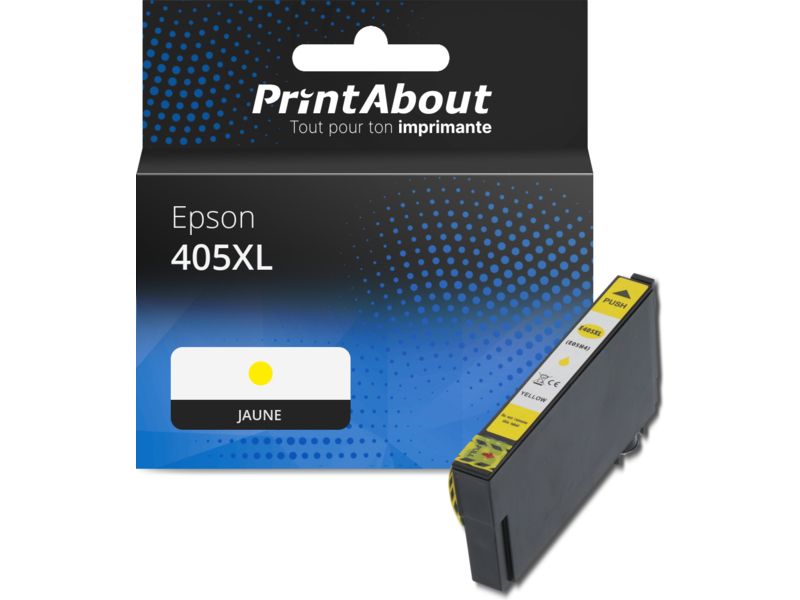 Cartouche compatible Epson 405XL (C13T05H44010) - Jaune - Grande capacité