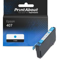 Cartouche compatible Epson 407 (C13T07U240) - Cyan