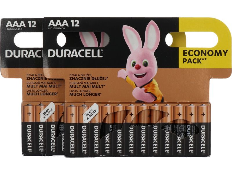Duracell AAA MN2400 batterij 24 stuks - Piles