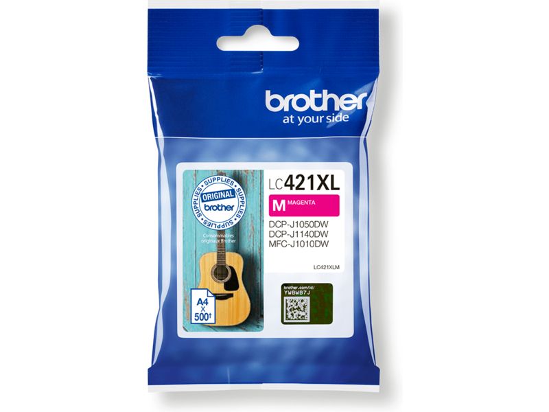 Brother LC-421XLM Inktcartridge Magenta Hoge capaciteit