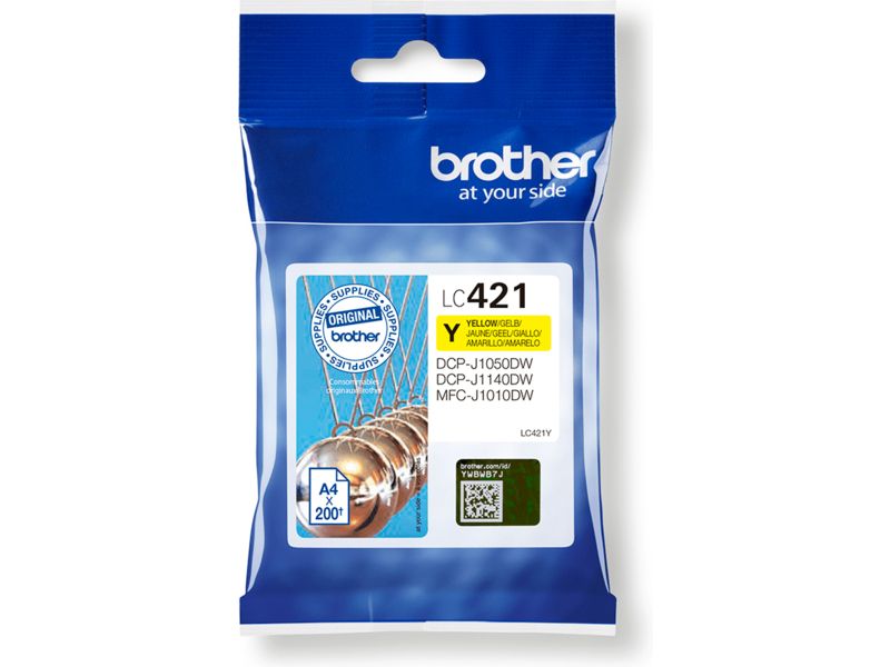 Brother LC-421Y - Jaune - Cartouche d'encre