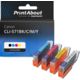 Cartouche compatible Canon CLI-571BK/C/M/Y - 4 couleurs - Multipack