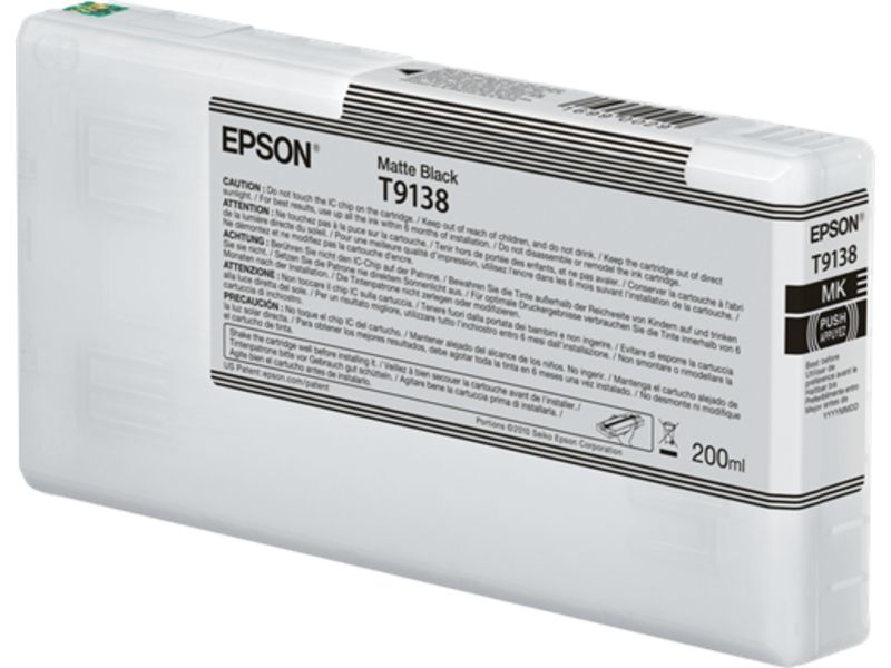 Epson T9138 - Noir mat - Cartouche d'encre
