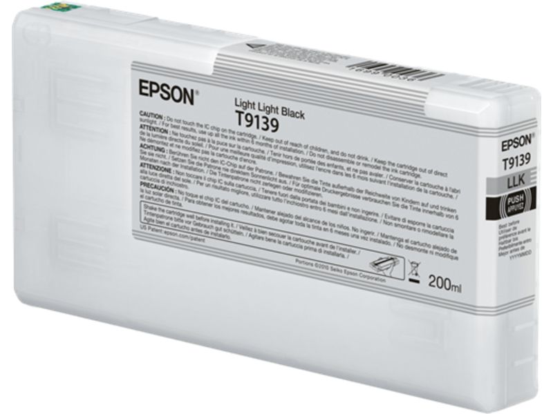 Epson T9139 - 200 ml - noir clair - originale - cartouche d'encre - pour SureColor P5000, SC-P5000, SC-P5000 STD Spectro, SC-P5000 Violet, SC-P5000 Violet Spectro