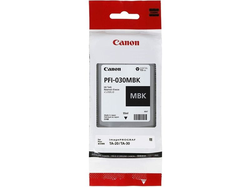 Canon PFI-030MBK Inktcartridge Mat-zwart