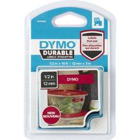 Ruban Dymo Durable 1978366 Blanc sur rouge (12 mm)