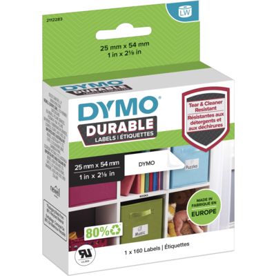 Dymo Durable 2112283 Etiquette Noir sur blanc (54 mm x 25mm)