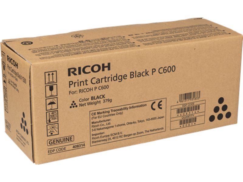 Ricoh 408314 Toner Zwart