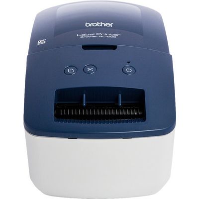 Brother QL-600B Étiqueteuse bleue
