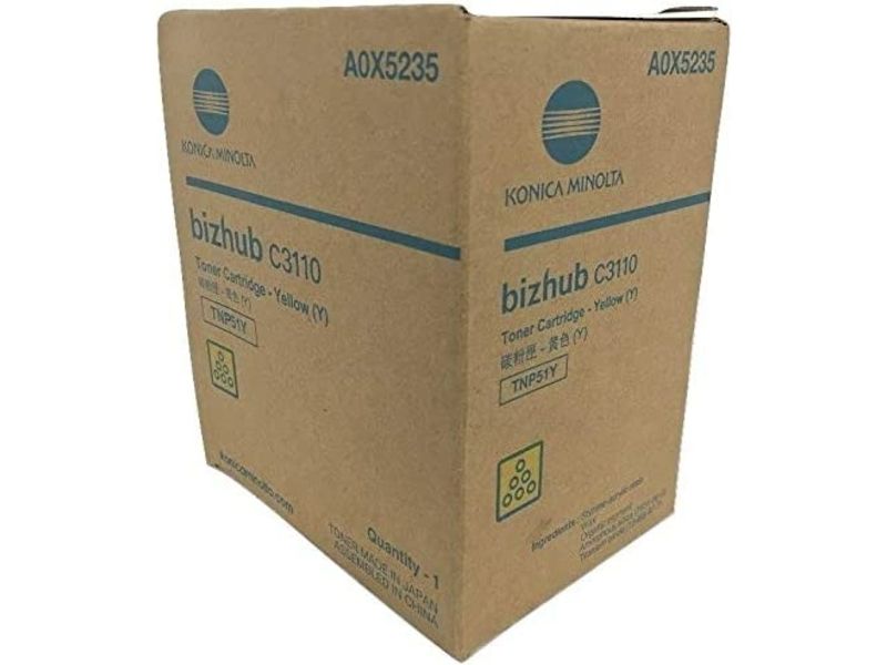 Konica Minolta TNP51Y Toner Jaune A0X5255 (TNP51Y)