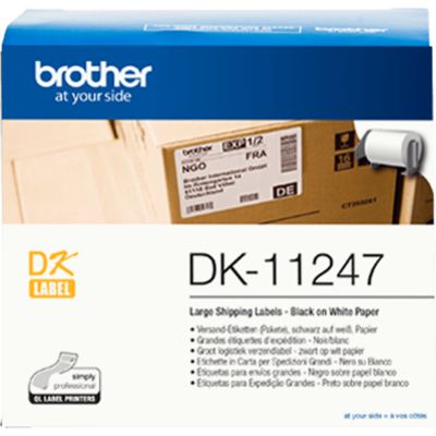 Brother DK-11247 - (103 mm x 164 mm) - Noir sur blanc - Étiquette