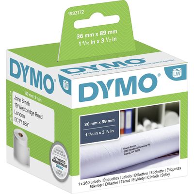 Dymo 1983172 - Noir sur blanc - Étiquette