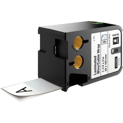 Dymo 1868709 - (38 mm x 102 mm) - Noir sur blanc - Étiquette