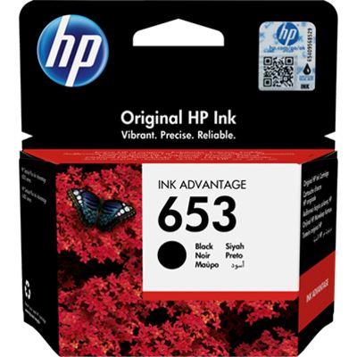 HP 653 (3YM75AE) - Noir - Cartouche d'encre